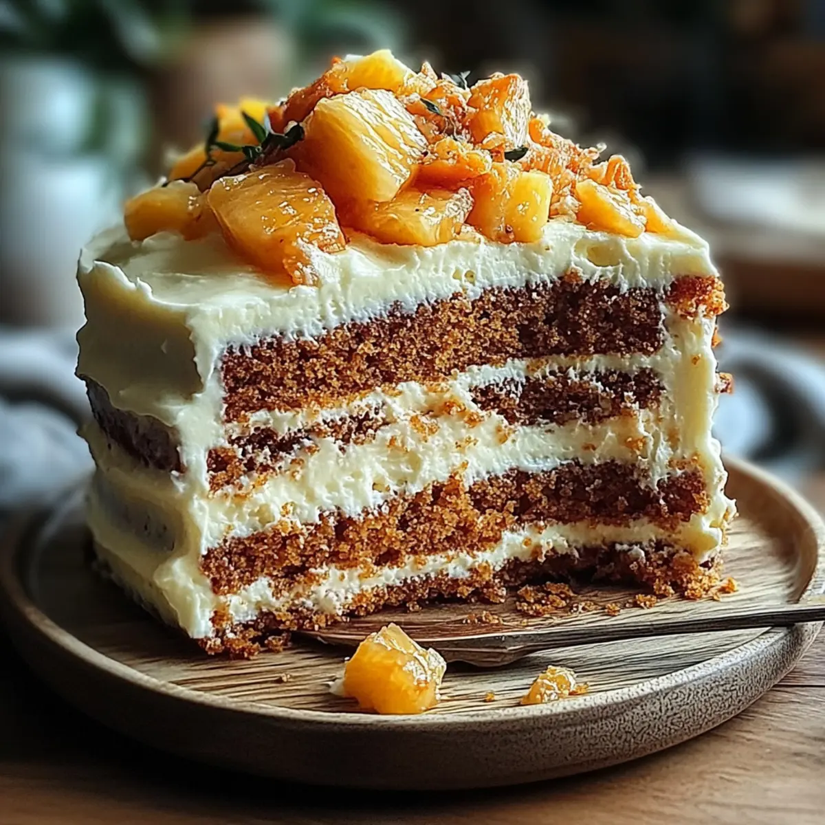 Pineapple Carrot Cream Cake