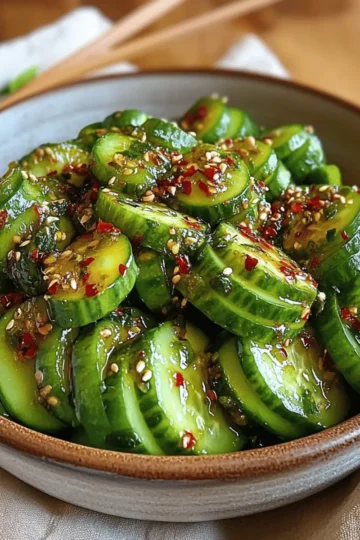 Spicy Asian Cucumber Salad