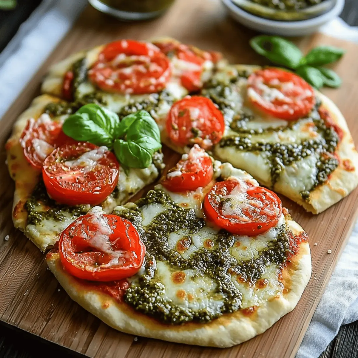 Pesto Flatbread Pizza