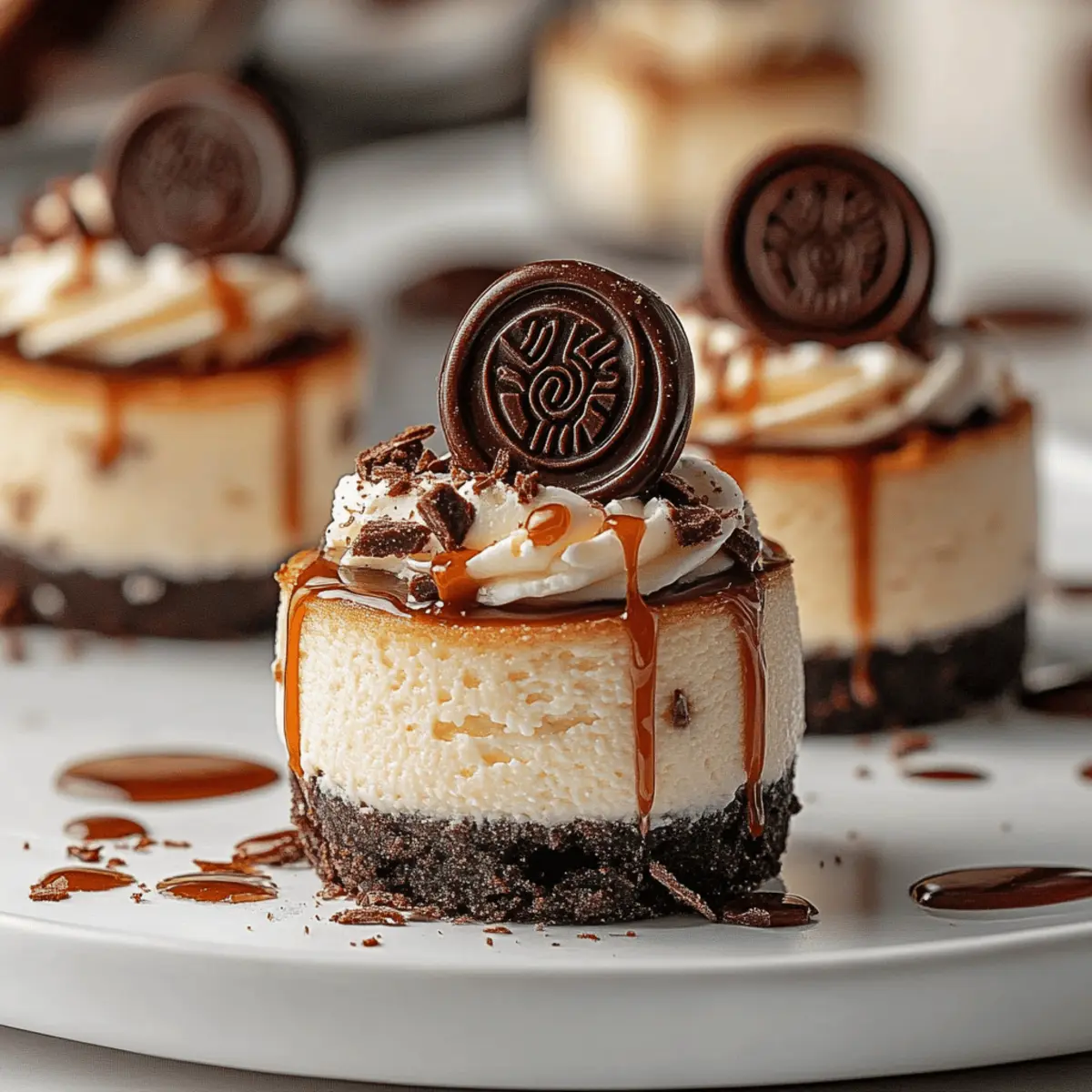 Mini Rolo Cheesecakes