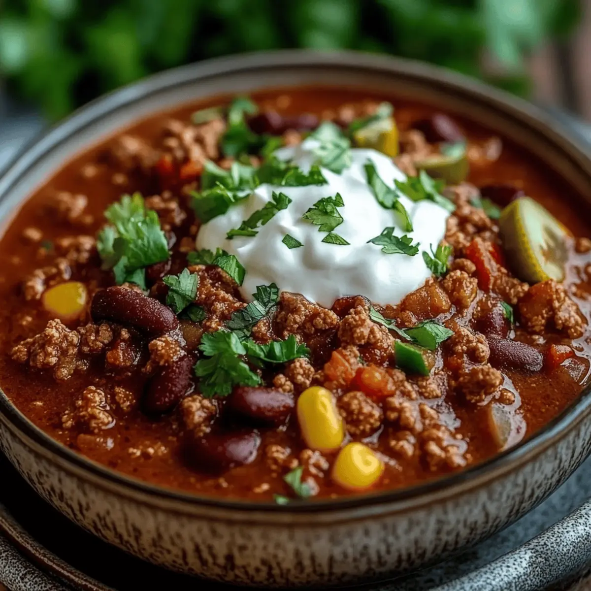 Ground Beef Stovetop Chili