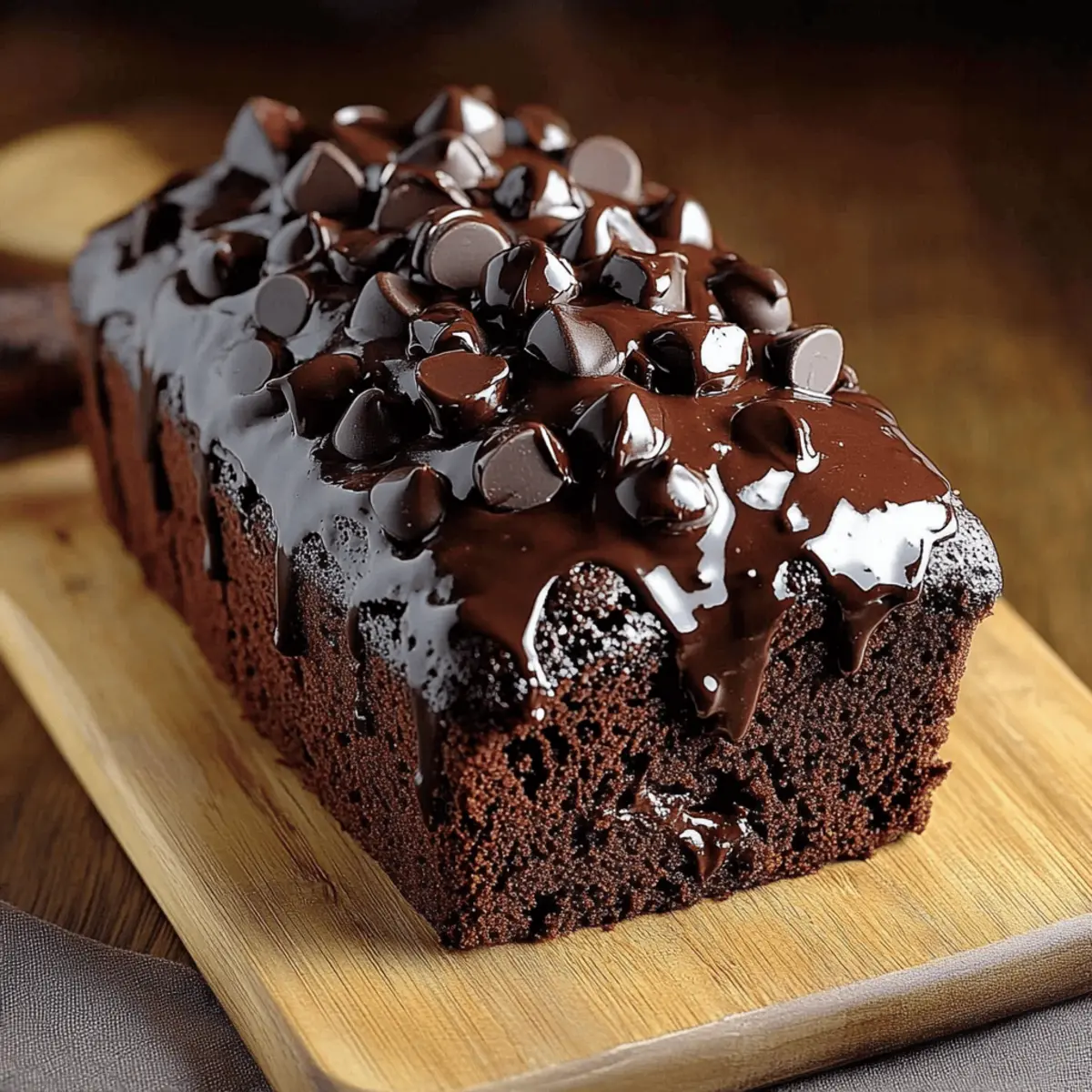 Hot Fudge Brownie Bread