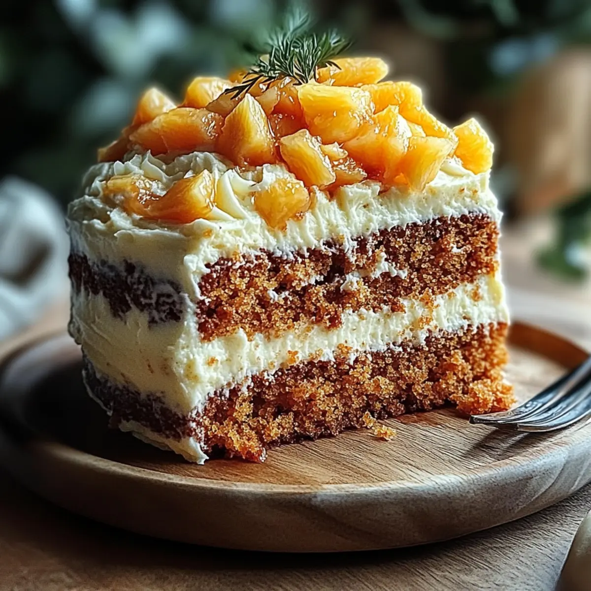 Pineapple Carrot Cream Cake