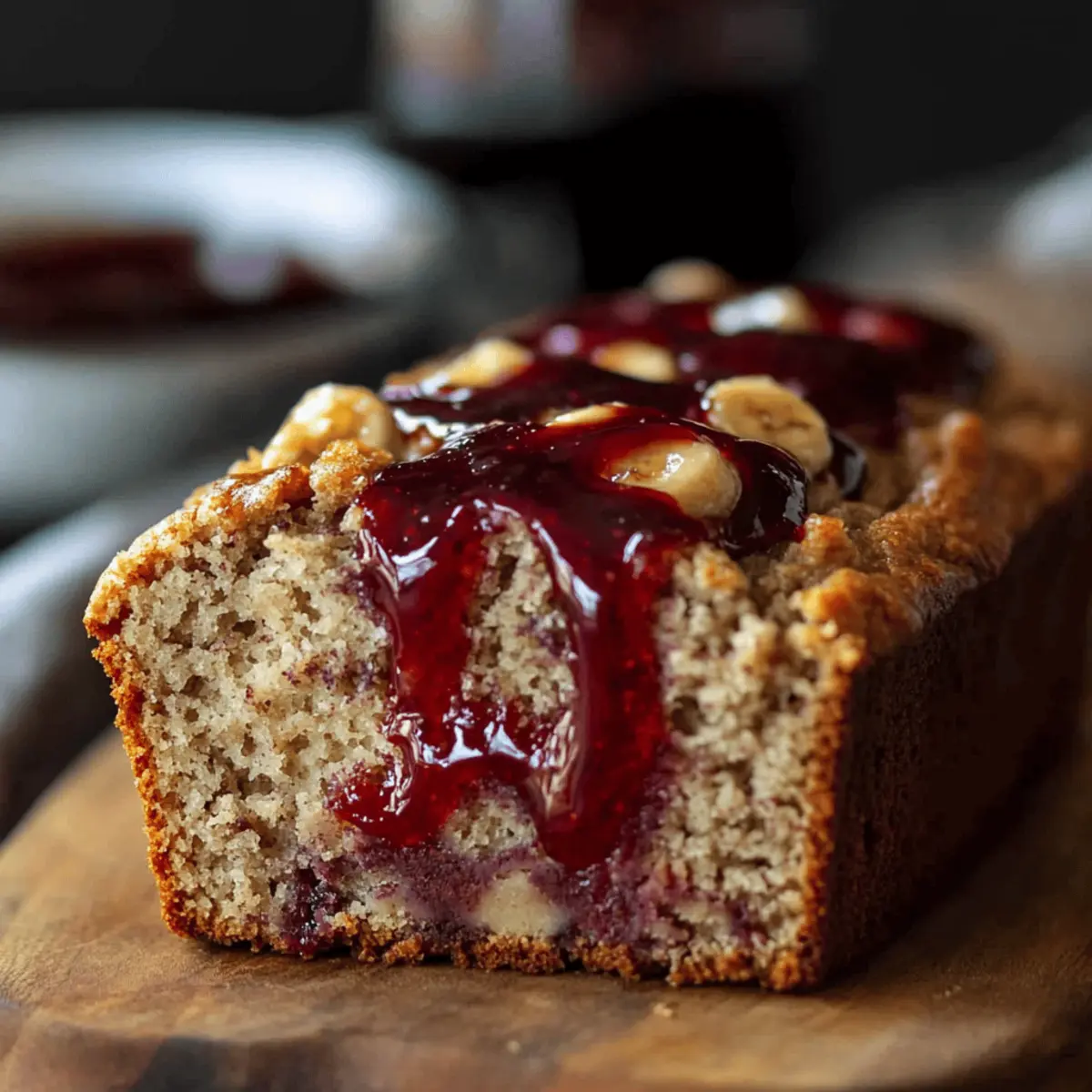 PB and Jelly Banana Bread