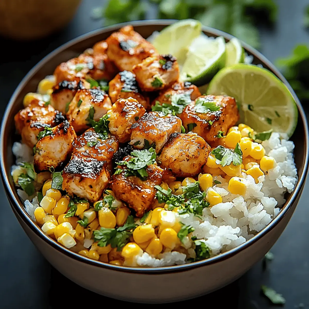 Street Corn Chicken Bowl
