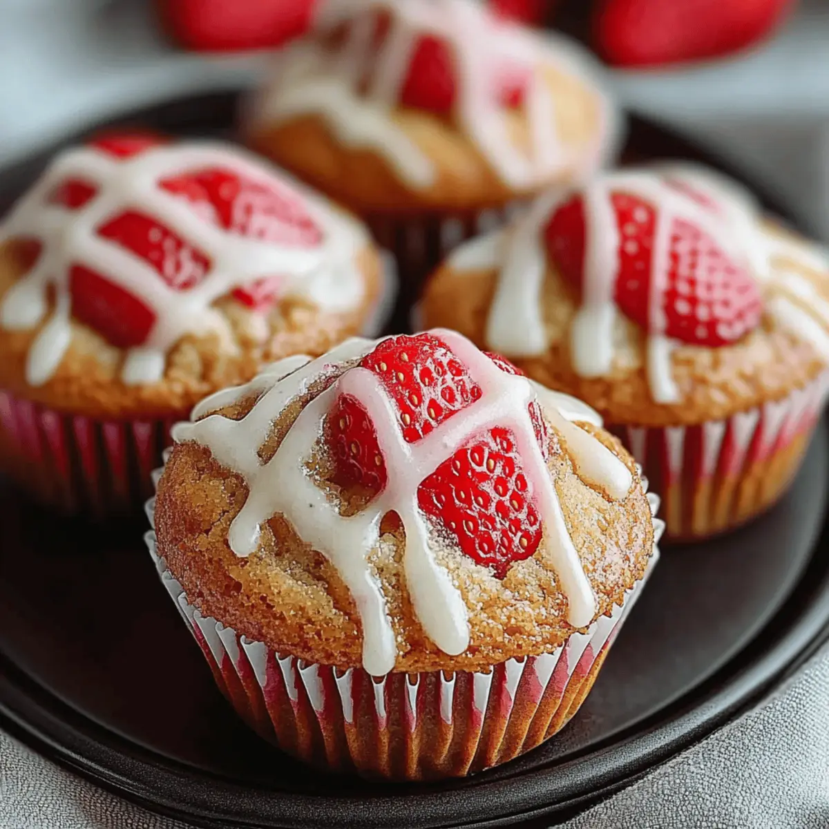 Strawberry Yogurt Muffins