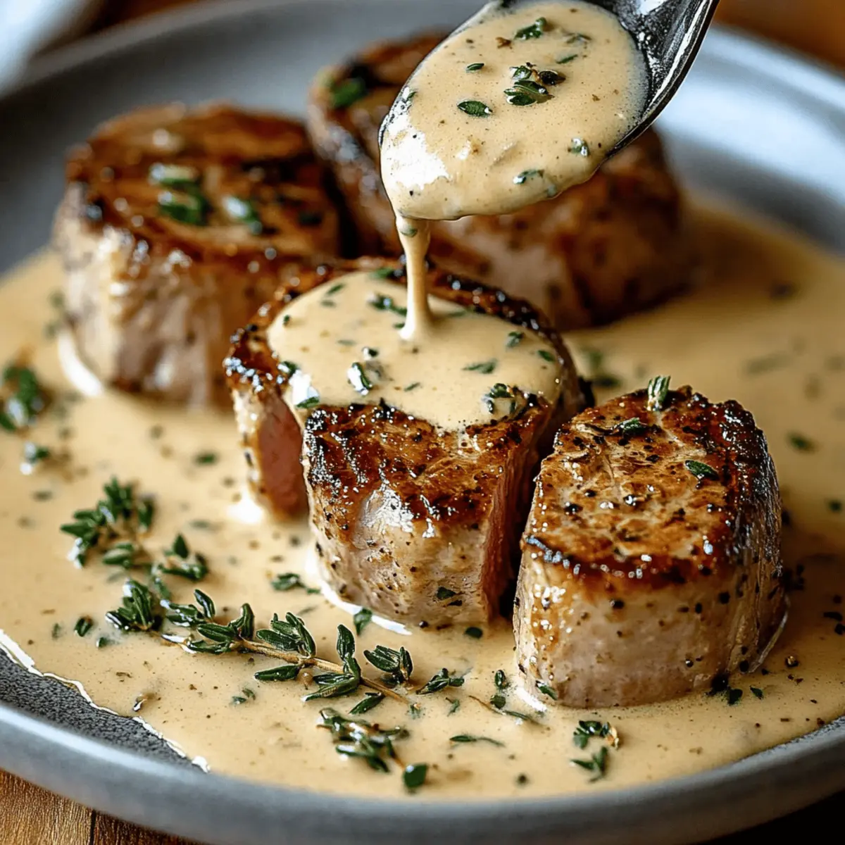 Pork Tenderloin Dijon Cream Sauce