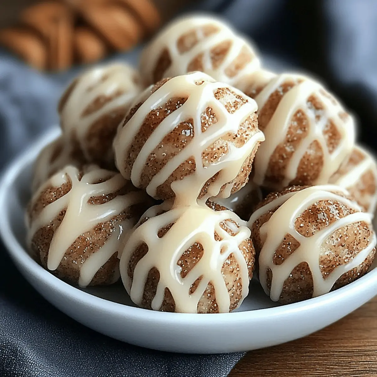 Cinnamon Roll Protein Bites