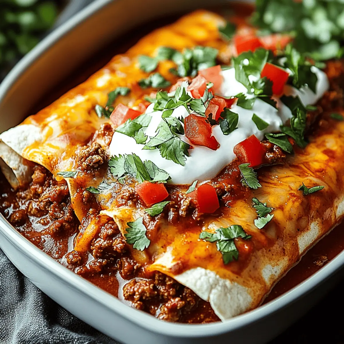 Ground Beef Enchiladas