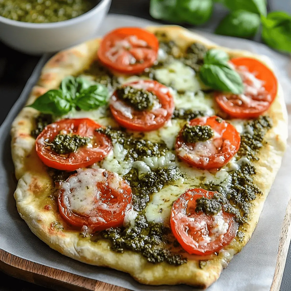 Pesto Flatbread Pizza