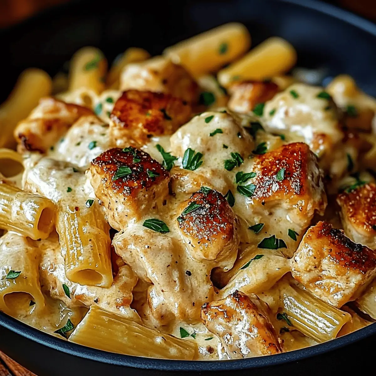 Creamy Parmesan Chicken Rigatoni