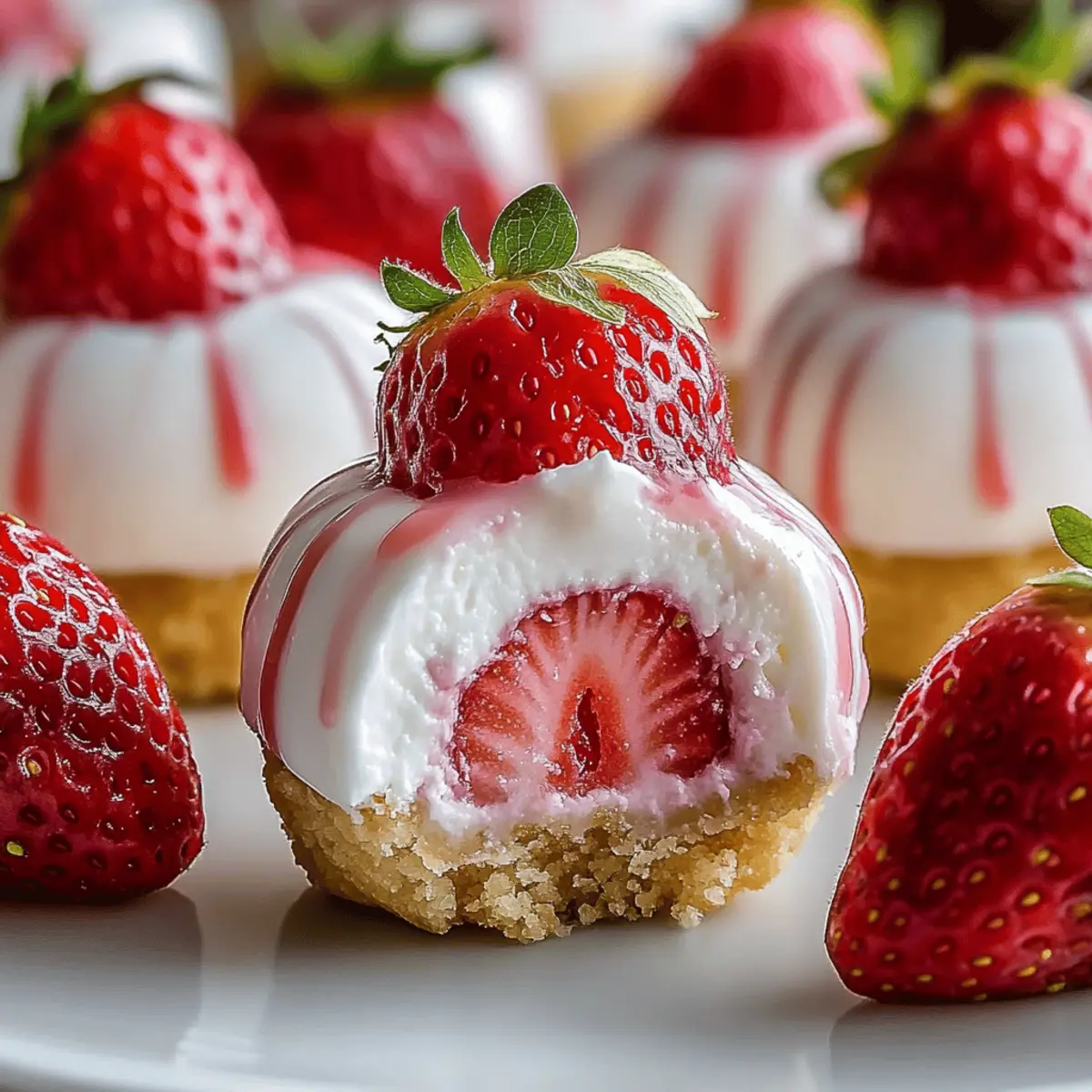 Strawberry Cheesecake Bites