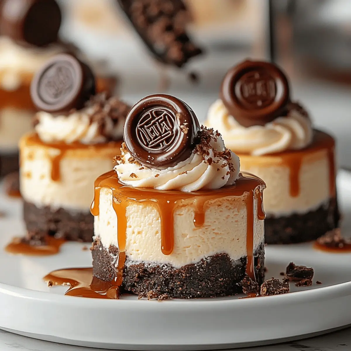 Mini Rolo Cheesecakes