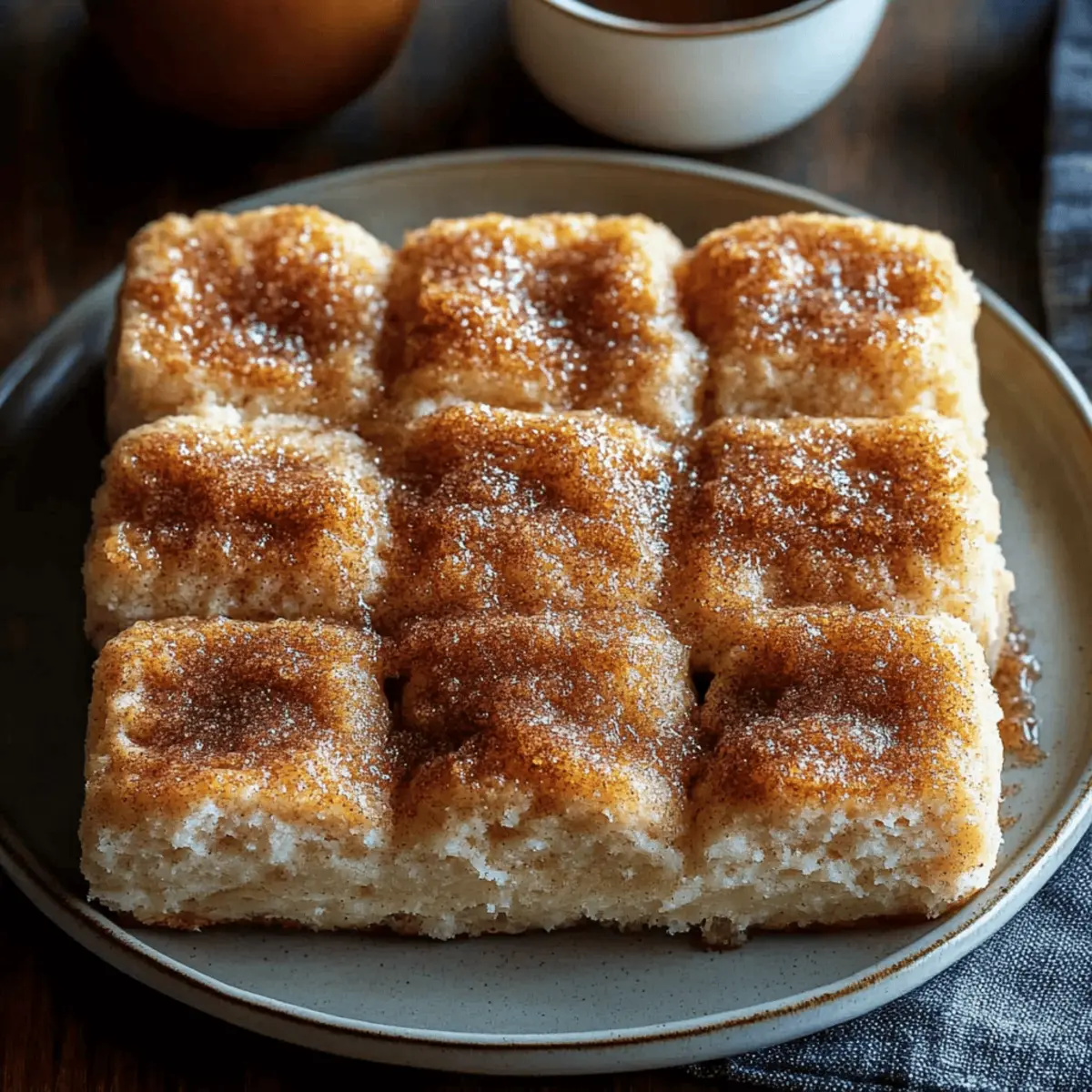 Cinnamon Sugar Butter Swim Biscuits