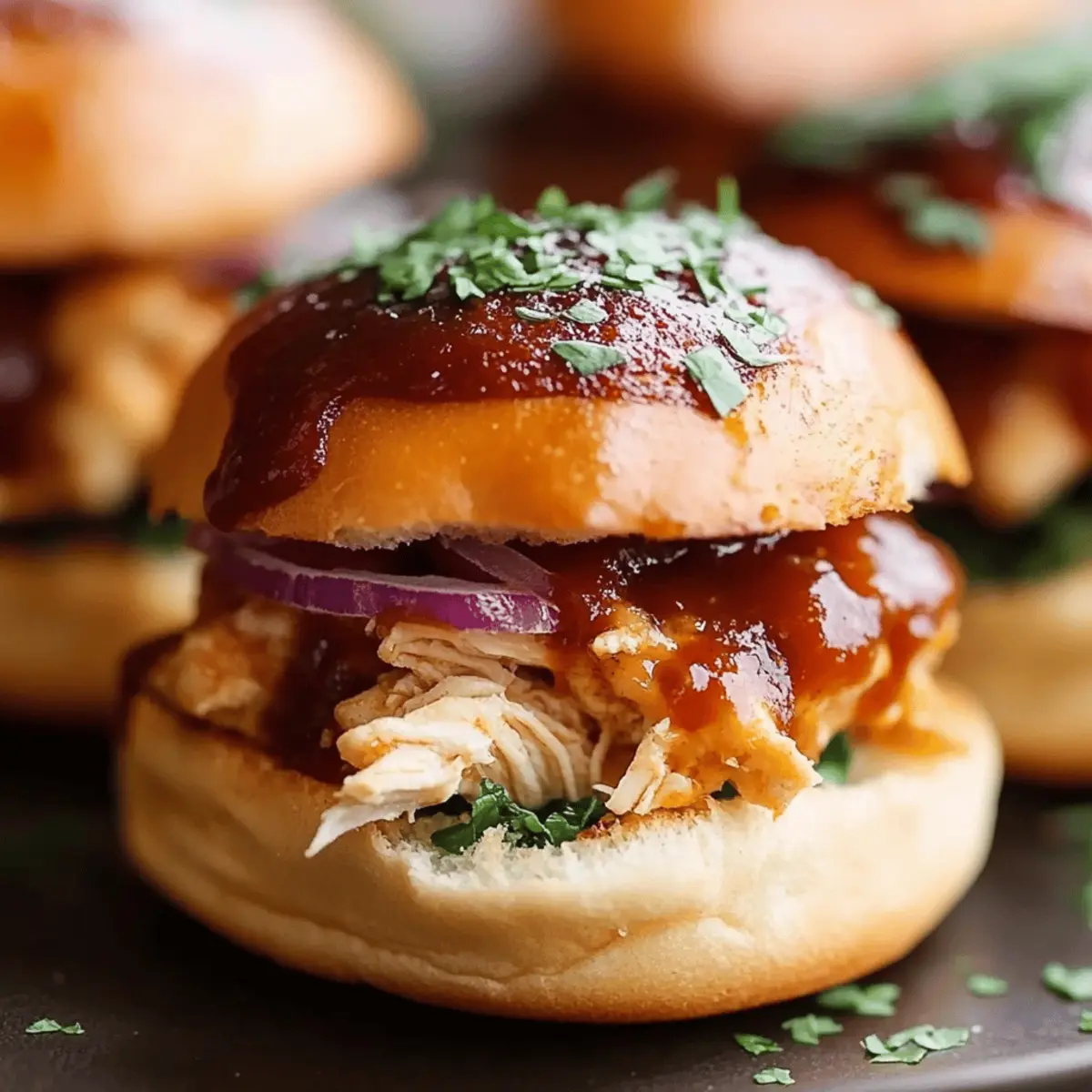 BBQ Chicken Sliders