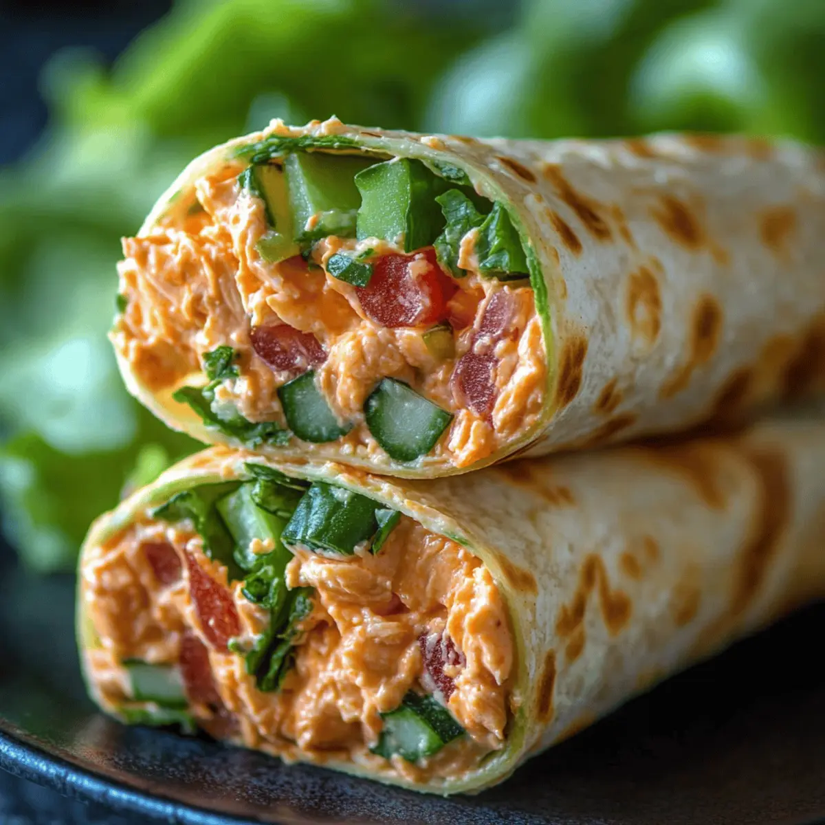 Spicy Sriracha Tuna Wraps
