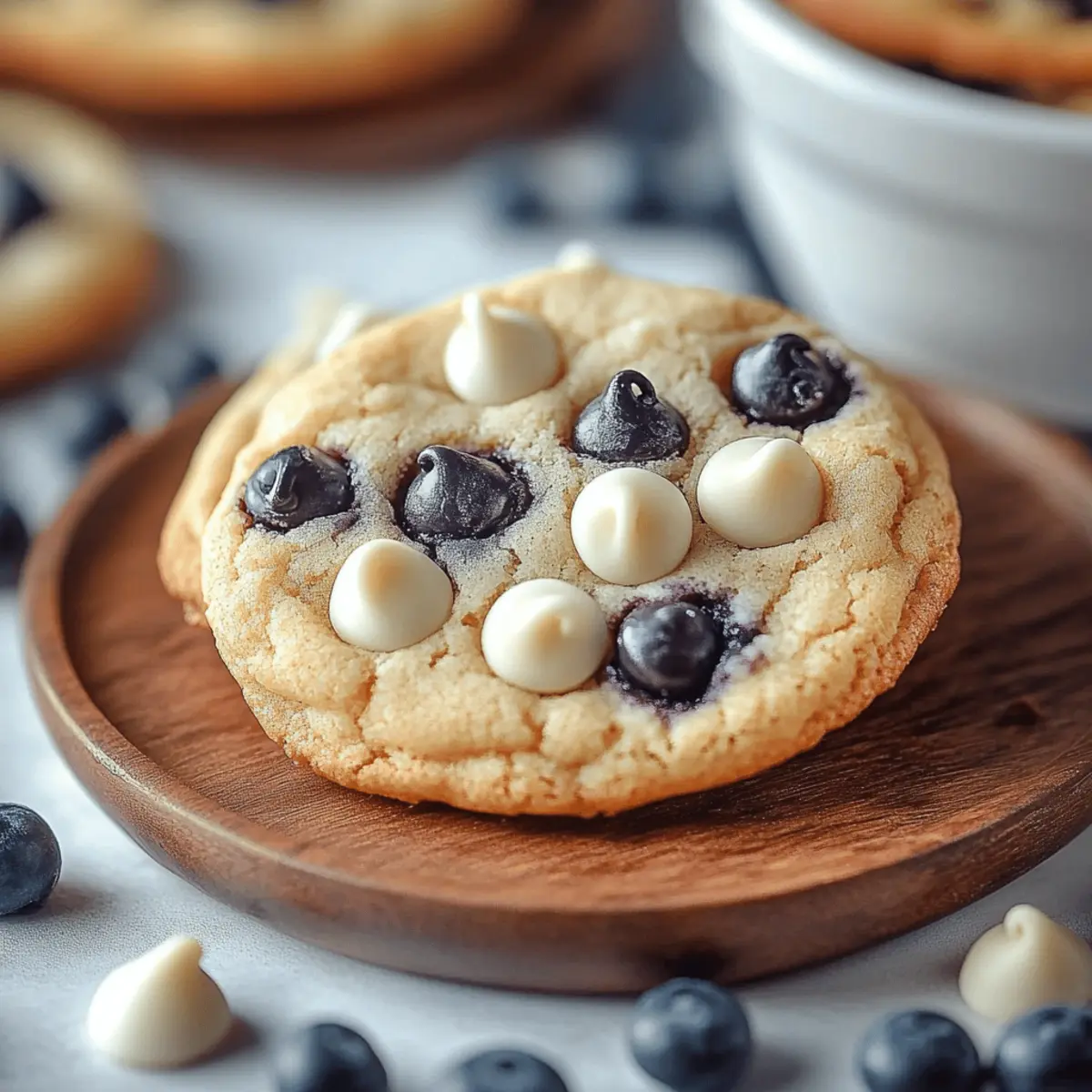 Blueberry White Chocolate Chip Cookies