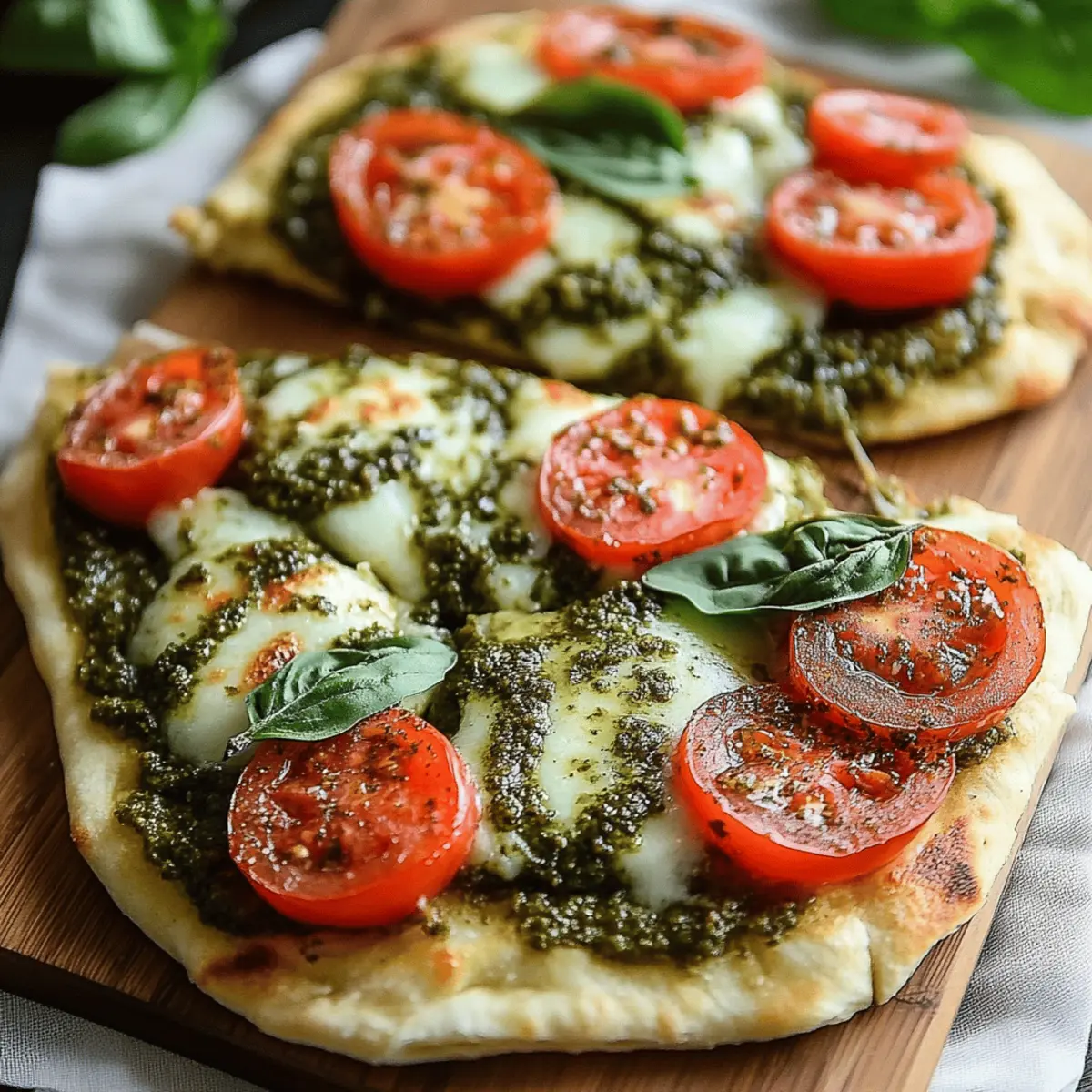 Pesto Flatbread Pizza