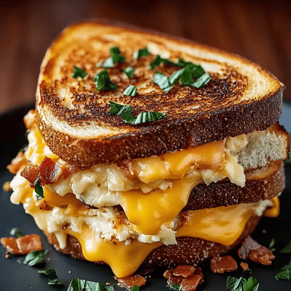 Breakfast Grilled Cheese Sandwich