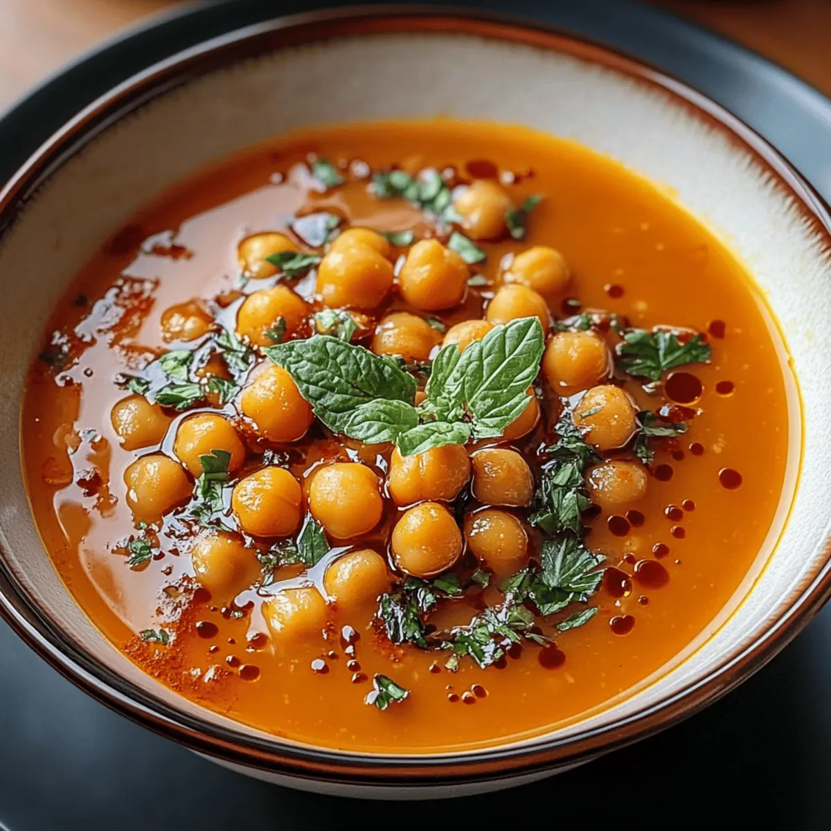 Moroccan Chickpea Soup